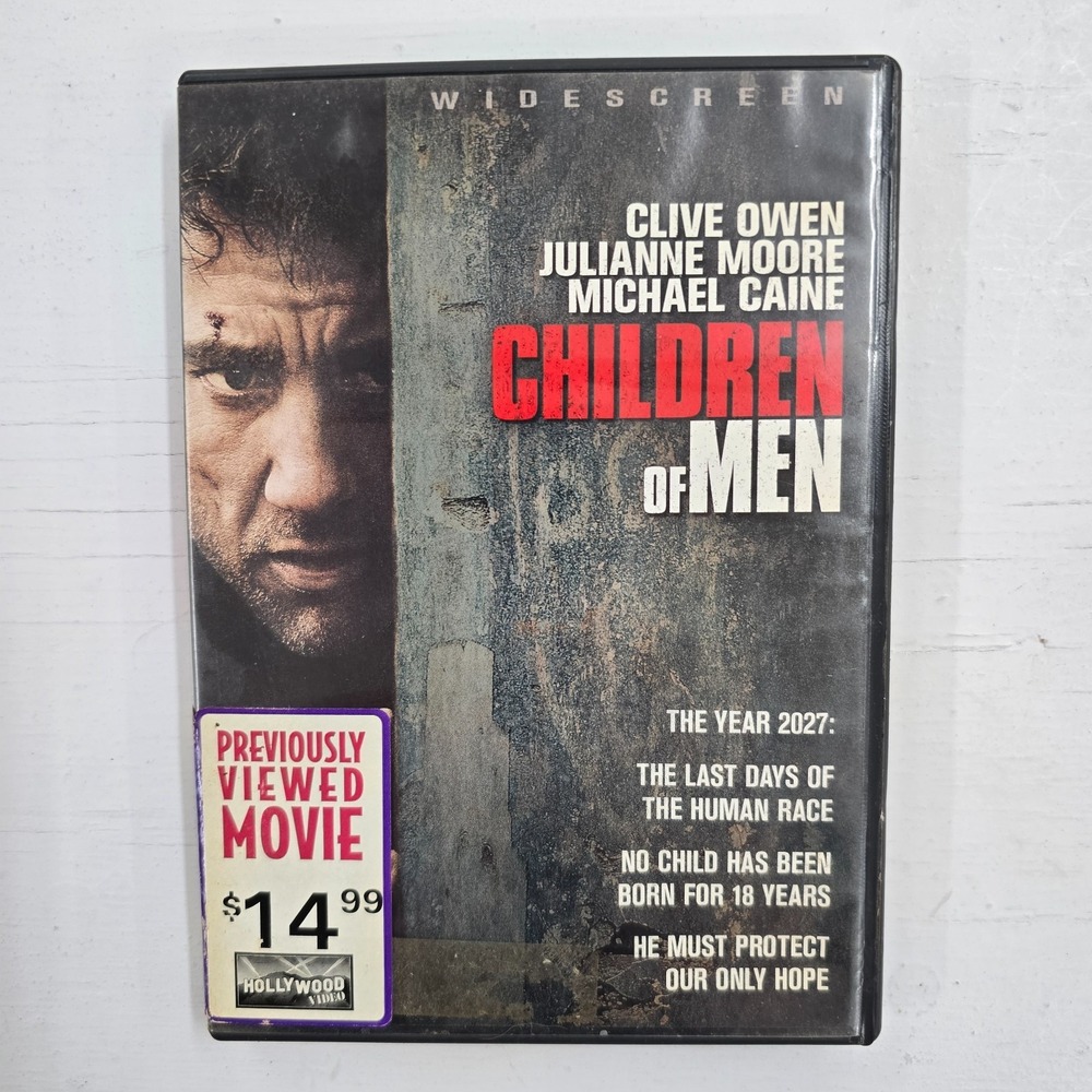 Children of Men Clive Owen (DVD, 2007, Full Frame) Sci-Fi & Fantasy Rated R